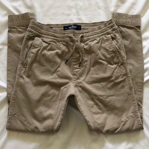 Hollister khaki jogger, size small